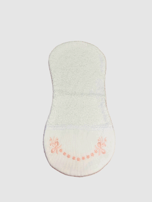 Babador de Ombro Atoalhado – Bordado Valentina Rosa