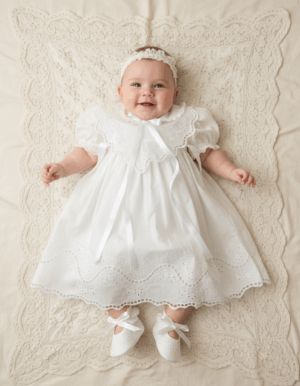Vestido para Batizado - Bordado Yamor da Ethel