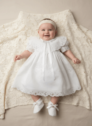 Vestido para Batizado – Bordado Richelieu Karine
